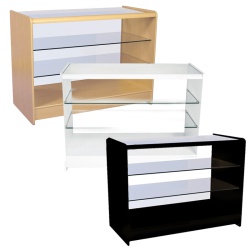 Three Level Retail Display Counter (Assorted Colours)